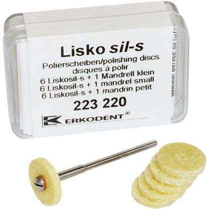 ERKODENT LISKOSIL-S - Полирни дискове 6 бр. + мандрел