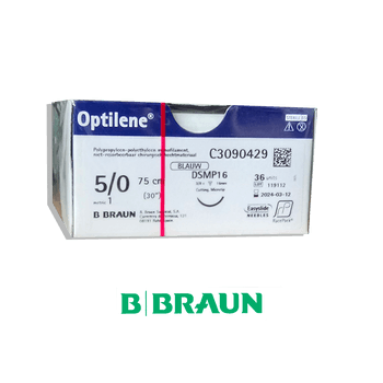 Хирургичен конец BBRAUN Optilene 5/0 (1) 75 см HR 13 CV RCP